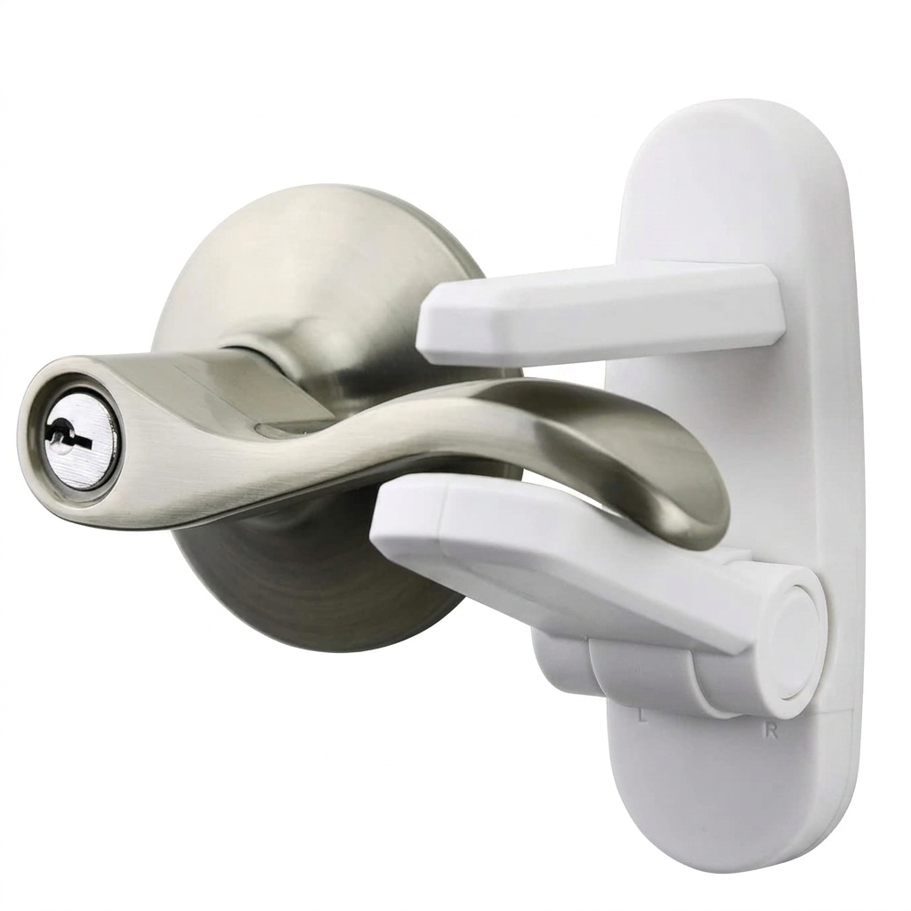 Baby door lever lock for child safety to prevent access