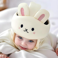 Baby head protection helmet with adjustable strap