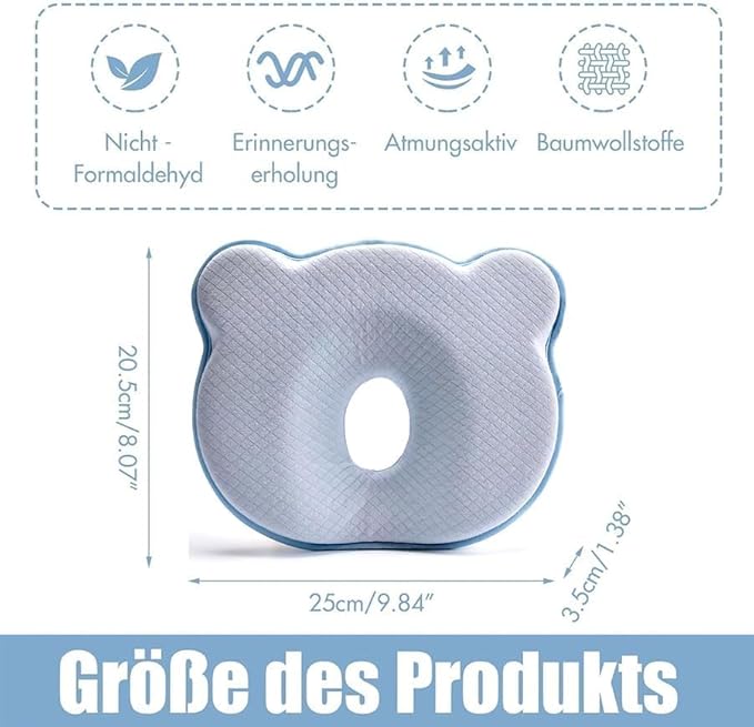 Baby head support cushion for stroller and travel use