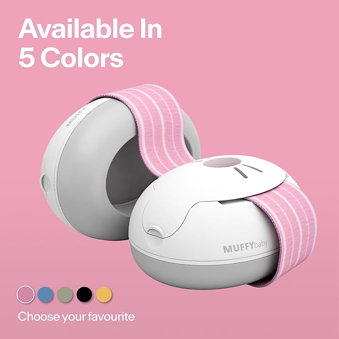 Baby hearing protection headphones for travel and loud events