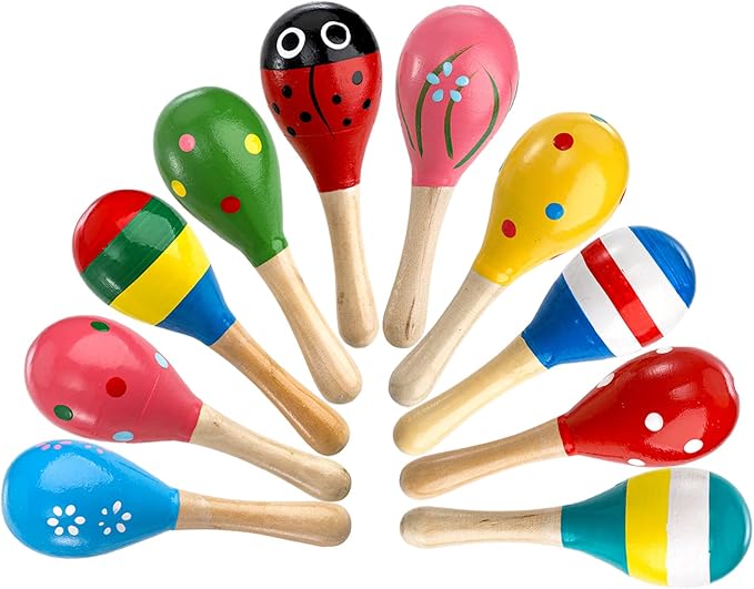 Baby musical rattles and egg shakers set for early learning
