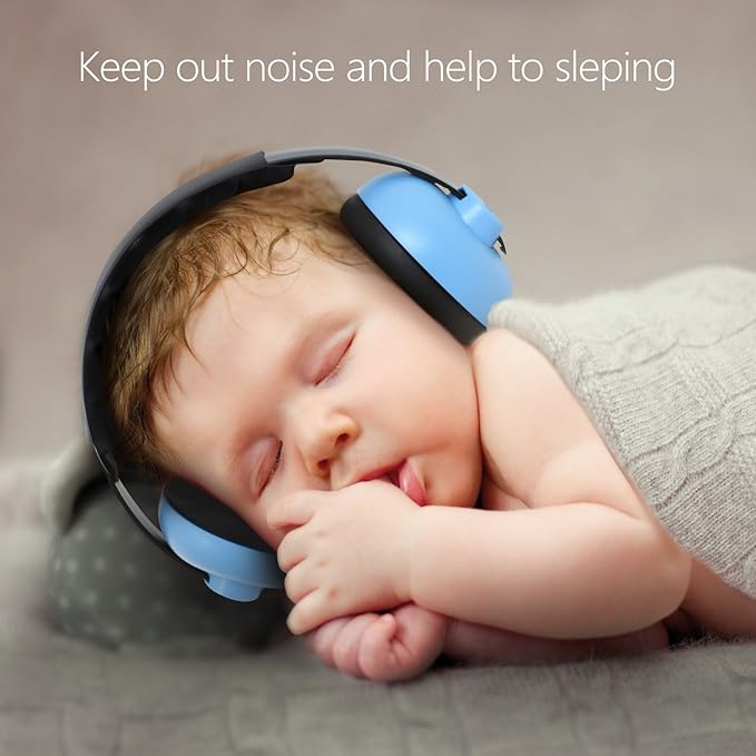 Baby noise reduction headphones with adjustable headband