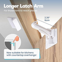 Baby proofing latch locks with easy installation and secure fit