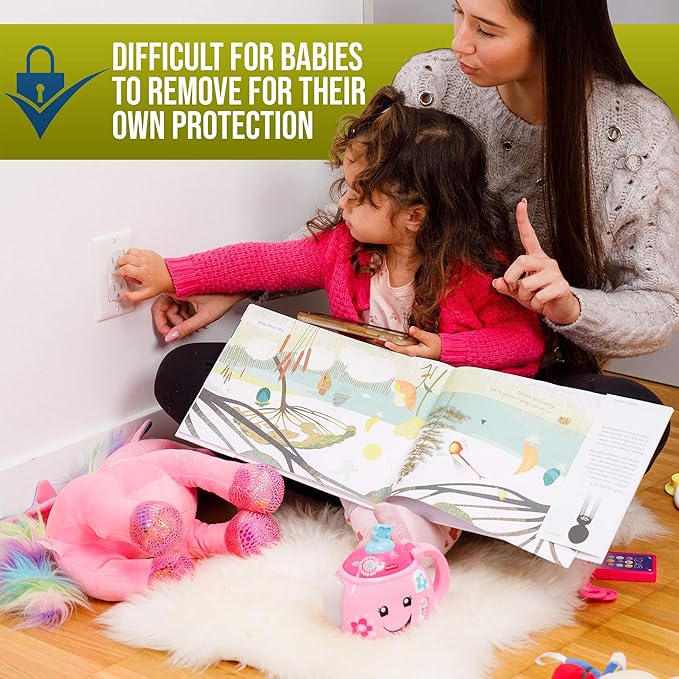 Baby proofing outlet plug protector easy installation