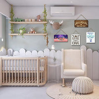 Baby room woodland animal wall art decor set