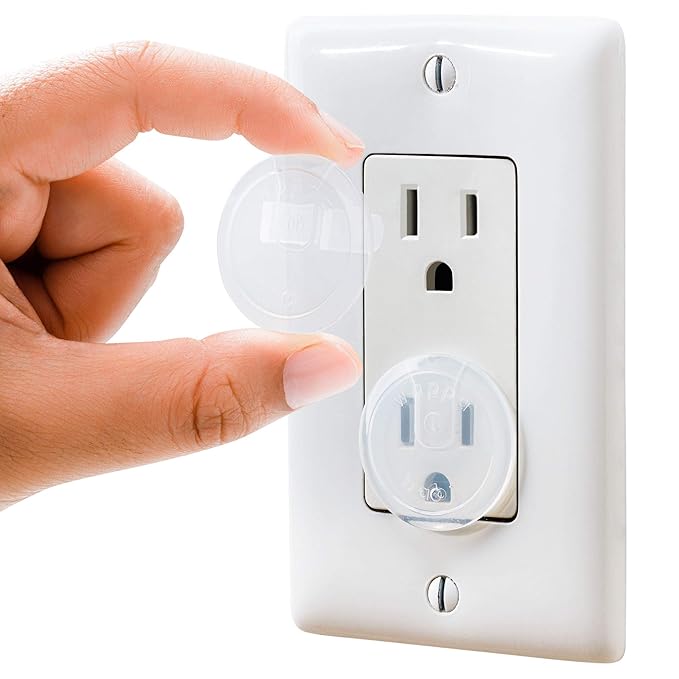 Baby safety outlet plug covers for electrical socket protection