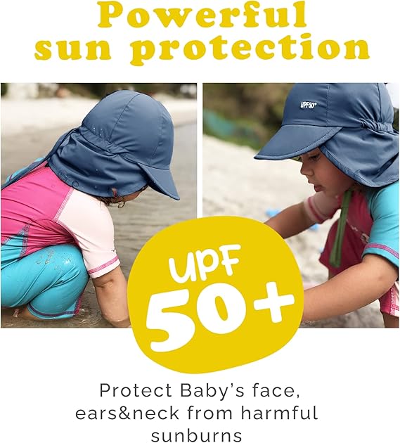 Baby Wearing Sun Hat with Neck Flap – Comfortable and Safe in the Sun