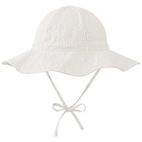 Baby sun hat with wide brim, adjustable strap for baby girls and boys (0-4T), outdoor sun protection.