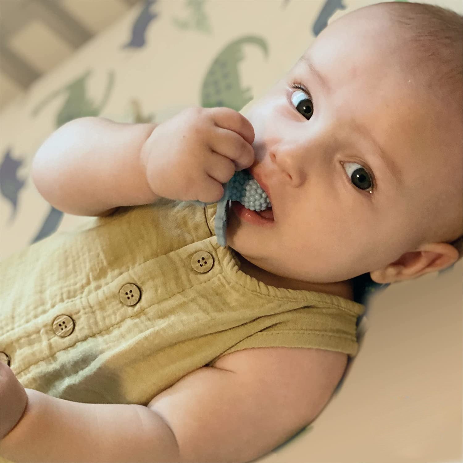 Baby teether toy for gum relief and chewing comfort
