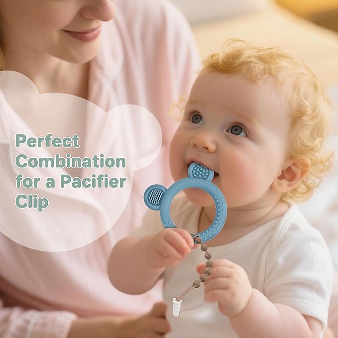 Baby teething relief toy for sore gums and gum massage
