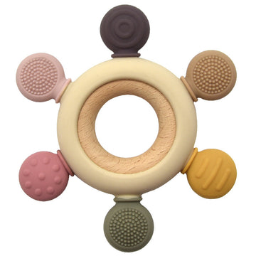 BPA free baby teething toy for gum relief