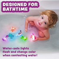 Dinosaur LED Bath Toys For Babies And Toddler Sensory Play