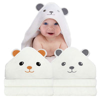 Baby hooded towel for daily bath routine