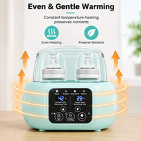 Electric baby bottle warming machine providing gentle and even heating for feeding bottles