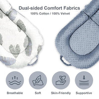 Baby cushion placed on firm flat surface