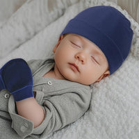 Baby Hat and Gloves Set for Newborns with Soft Fabric