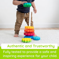 Baby Learning Toy With Stacking Rings For Colour Recognition