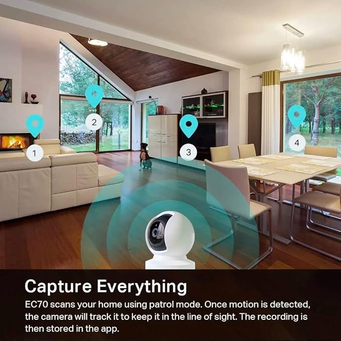 Indoor Security Camera Monitoring Baby Nursery Room