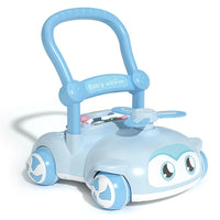Baby shape sorter walking toy featuring colorful activity pieces and tactile play elements