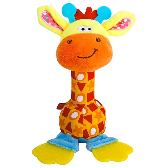 Baby Soft Rattles Shaker Sensory Teether Toy For Infants