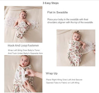 Baby Swaddle Blanket Spread Flat for Easy Use and Comfort
