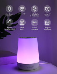 Baby Sound Machine With Soothing Sounds And Night Light