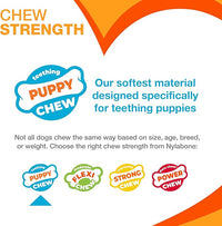Bacon flavored dog chew toy for puppies dental care