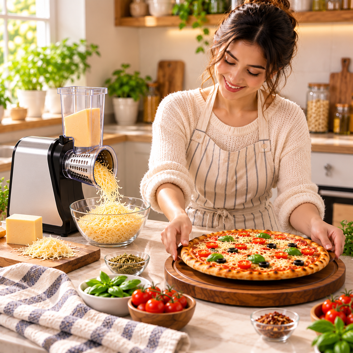 Mini electric tandoor oven for baking fresh homemade pizza, roti, naan and flatbreads