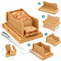 Adjustable Homemade Bread Slicer with Folding Design