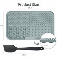 Pet Lick Mat With Suction Cups For Bath Time And Grooming Support
