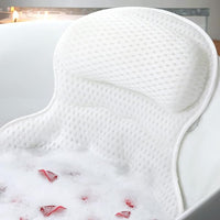 Bathtub Pillow with Neck and Back Support