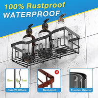 No Drilling Bathroom Storage Shelf