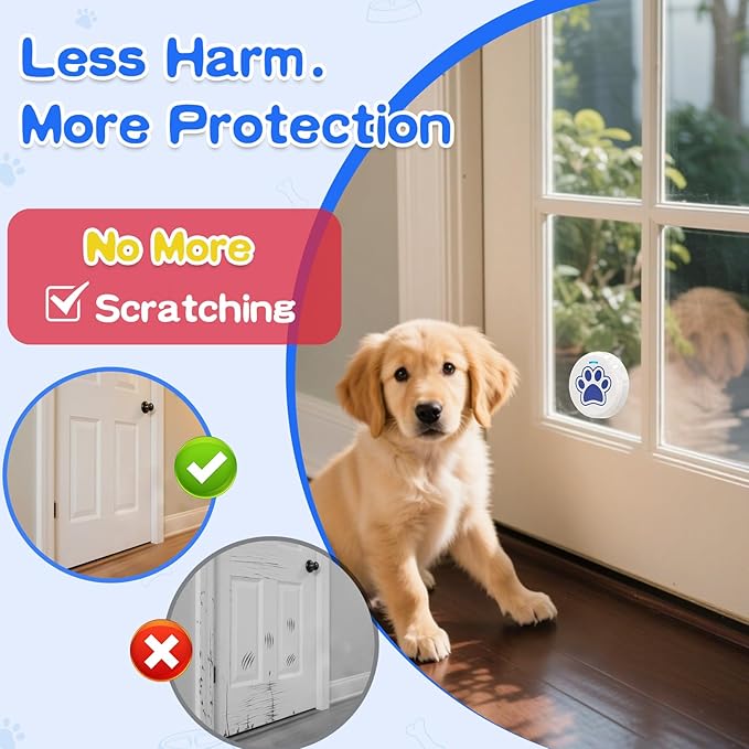 Battery Powered Pet Doorbell Made From Durable ABS Material