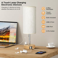 Bedroom Lamp with USB-C