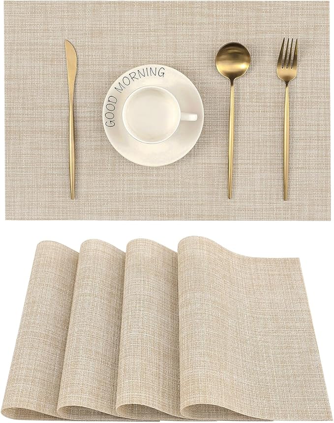 Heat Resistant PVC Woven Table Mats