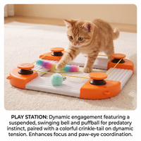 Interactive cat toy with bird-inspired sound effects