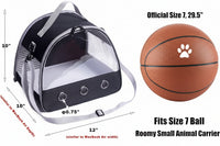 Black Pet Travel Backpack With Clear Viewing Window
