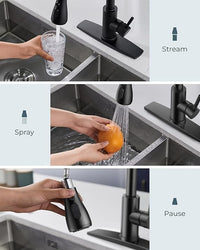 Modern single handle kitchen mixer tap
