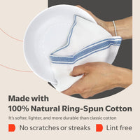Soft absorbent towels for dishes
