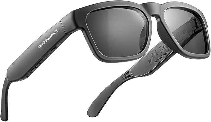 Bluetooth Audio Sunglasses Front View Open Ear Smart Glasses