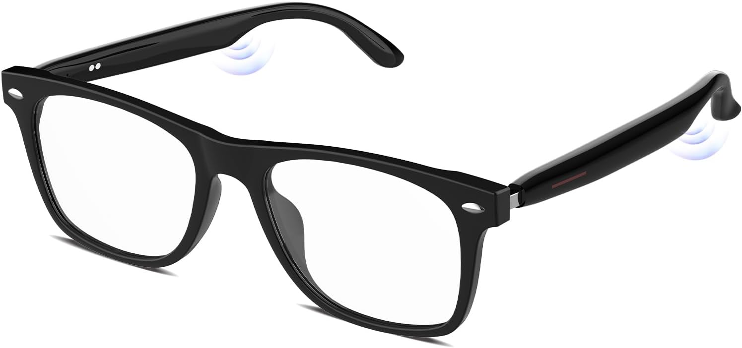 Bluetooth Smart Glasses Front View Blue Light Blocking Lenses