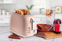 blush wide slot bread toaster suitable for bread bagels and thick slices