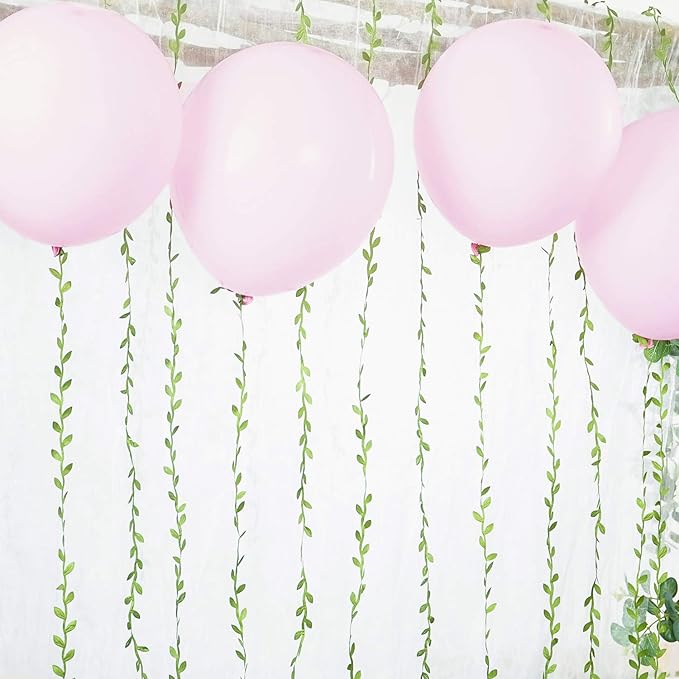 Botanical greenery wall decor for baby room jungle theme