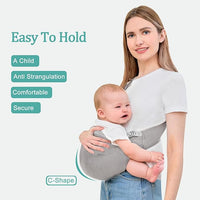 Breathable and soft baby carrier for toddlers, adjustable for 0-36 months, ergonomic support.