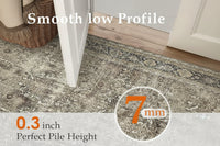 Non-slip vintage rug for home indoor styling