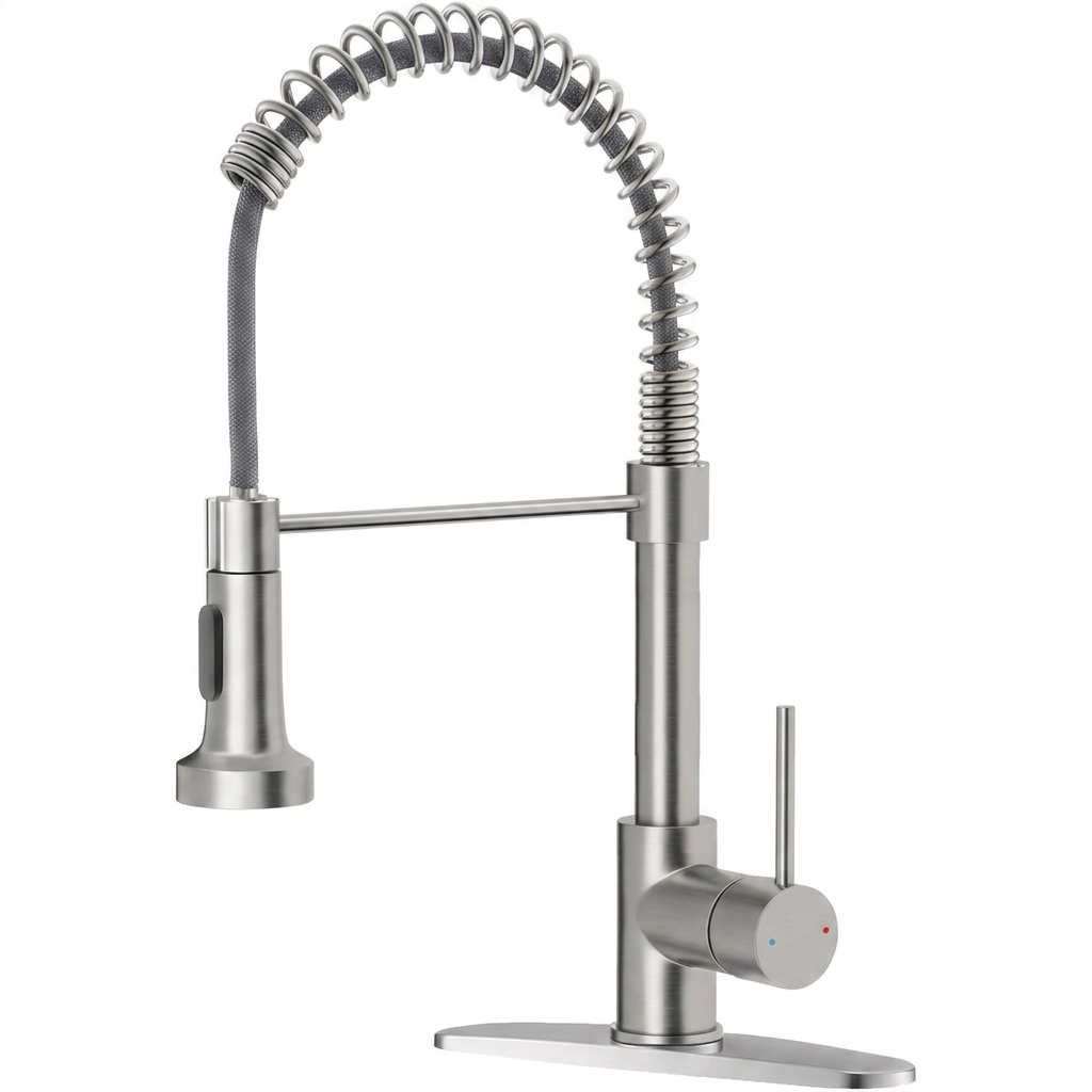 Stainless Steel Single Handle Kitchen Sink Faucet