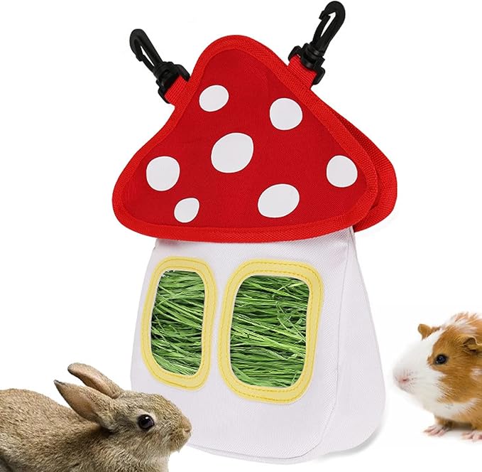 Bunny Hay Feeder Bag for Rabbits, Guinea Pigs, and Small Pets
