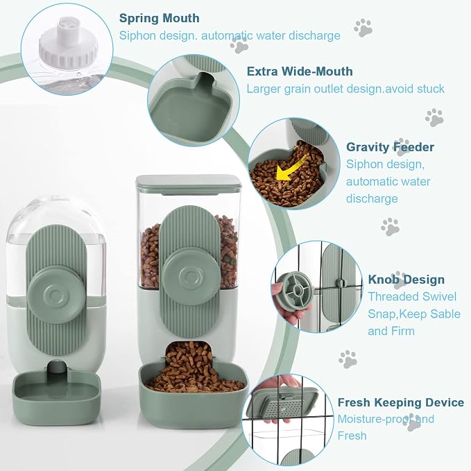 Cage Pet Feeder For Rabbits And Other Small Animals