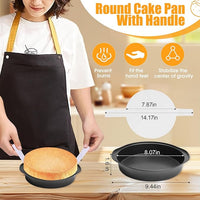 Nonstick baking pans for layered cakes
