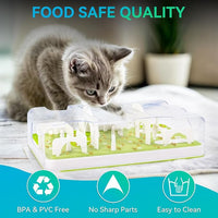 Cat Activity Feeder With Interactive Puzzle Design